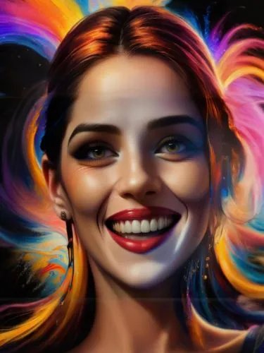 world digital painting,digital painting,digital art,portrait background,fantasy portrait,a girl's smile,digital artwork,custom portrait,art painting,hand digital painting,psychedelic art,painting tech