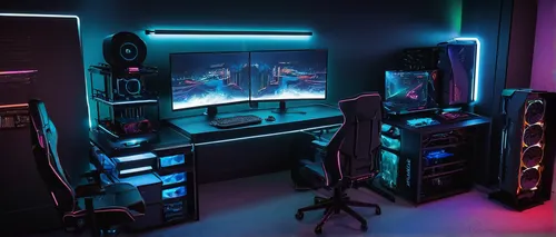 game room,fractal design,pc tower,computer workstation,music workstation,computer room,monitor wall,cable management,playing room,monitors,pc,colored lights,setup,gamer zone,rig,computer desk,aesthetic,creative office,entertainment center,little man cave,Illustration,Black and White,Black and White 20