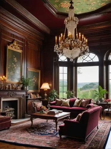 sitting room,highclere castle,greystone,chateau margaux,ornate room,great room,victorian room,breakfast room,royal interior,chateauesque,biedermeier,interior decor,overmantel,family room,ritzau,opulently,palladianism,chateau,highclere,rosecliff,Illustration,Paper based,Paper Based 14