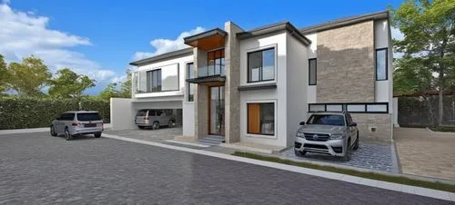 3d rendering,modern house,duplexes,fresnaye,residential house,homebuilding,Photography,General,Realistic