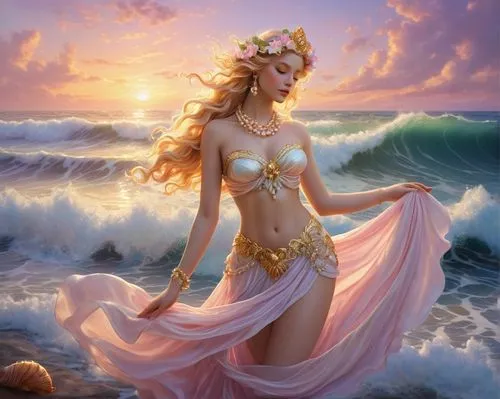 mermaid background,the sea maid,aphrodite,fantasy art,fantasy picture,believe in mermaids,mermaid,gold foil mermaid,hula,moana,sun bride,aphrodite's rock,mermaid vectors,water nymph,god of the sea,merfolk,sea-shore,the wind from the sea,sea breeze,let's be mermaids,Art,Classical Oil Painting,Classical Oil Painting 39