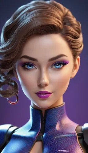 liara,lilandra,alita,tali,padme,jadzia,Unique,3D,3D Character