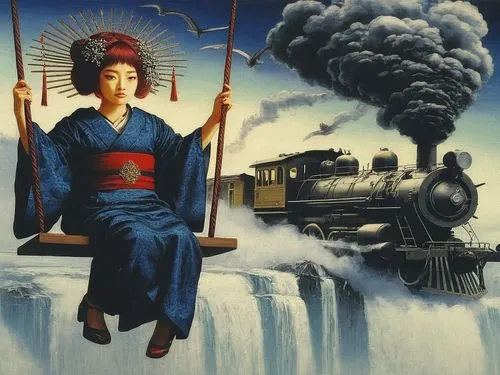 kuniyoshi,chiyonofuji,tojo,japanese art,nippon,hotei,fukushima,bunraku,ugetsu,bullet train,arhats,sinologists,maiko,togawa,geisha,oriental painting,kochiyama,japan,nisei,japanese woman,Illustration,Japanese style,Japanese Style 18