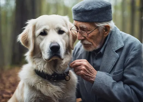 Write a heartwarming story about a dog named Eiko who helps a lonely old man find happiness.,old couple,care for the elderly,elderly man,old age,companionship,companion dog,pensioner,grandpa,grandfath