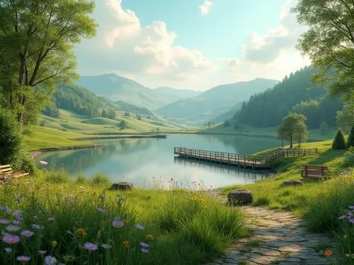 landscape background,meadow landscape,beautiful landscape,nature background,background view nature,nature wallpaper,nature landscape,fantasy landscape,beautiful lake,landscapes beautiful,landscape nature,full hd wallpaper,home landscape,salt meadow landscape,natural scenery,green landscape,river landscape,cartoon video game background,alpine landscape,alpine lake,Photography,General,Realistic