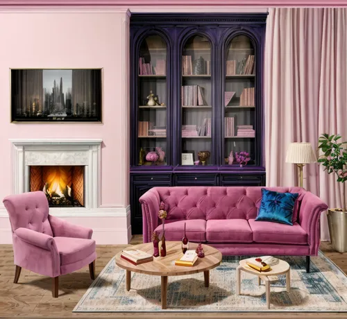 sitting room,chimneypiece,fireplace,interior decoration,decors,mahdavi,interior design,mantelpieces,interior decor,redecorate,livingroom,decoratifs,sofa set,purple and pink,fireplaces,furnishings,livi