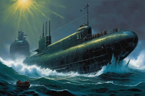 In a tense race against time, a submarine's propulsion fails and its crew struggles to prevent a catastrophic disaster,troopship,oil tanker,submarine chaser,tanker ship,naval trawler,convoy rescue shi