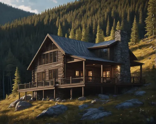 the cabin in the mountains,house in mountains,house in the mountains,mountain hut,log cabin,log home,small cabin,summer cottage,chalet,house in the forest,mountain huts,alpine hut,wooden house,lonely house,cottage,little house,small house,home landscape,wooden hut,cabin,Conceptual Art,Daily,Daily 13