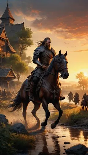 chatumongol,yi sun sin,cataphract,beleriand,genghis khan,mongol,fantasy picture,wiglaf,shennong,horseback,game illustration,xiahou,hogun,man and horses,khenin,chinggis,rongfeng,landscape background,ashina,dragonlance,Illustration,American Style,American Style 02