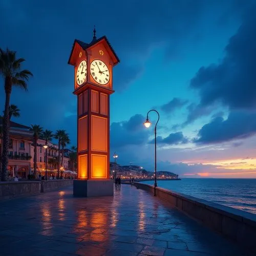 menton,viareggio,clock tower,sitges,estepona,torremolinos