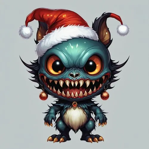 christmas imp,krampus,gremlins,chua,christmas gnome,christmas messenger,Illustration,Abstract Fantasy,Abstract Fantasy 11