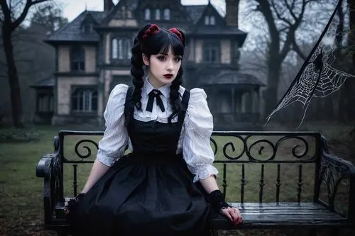 gothic woman,gothic fashion,gothic style,gothic dress,gothic portrait,gothic,dark gothic mood,goth woman,victorian style,vampire lady,witch house,vampire woman,victorian lady,cosplay image,gothic architecture,black forest,goth,psychic vampire,victorian,dark park,Illustration,Realistic Fantasy,Realistic Fantasy 25