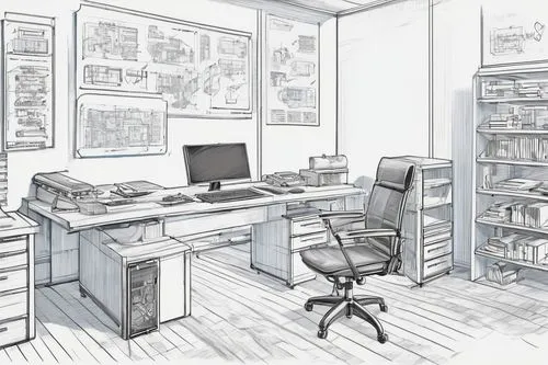 office line art,workspace,working space,work space,workspaces,study room,workstation,workstations,office desk,office,workplace,work desk,penciling,consulting room,sketchup,bureau,workbench,creative office,bureaux,offices,Conceptual Art,Oil color,Oil Color 24