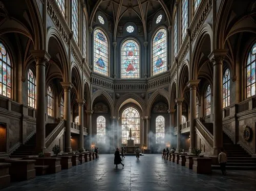 transept,interior view,the interior,presbytery,pieterskerk,aachen cathedral,interior,main organ,verkerk,kerk,duomo,metz,stained glass windows,maastricht,cathedral st gallen,the interior of the,empty interior,niekerk,ouderkerk,cathedral of modena