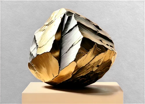 Raw gold stone, natural rough texture, earthy tones, metallic luster, irregular shape, chunky size, ornate details, spot lighting, 3/4 composition, shallow depth of field, warm color tone, cinematic l