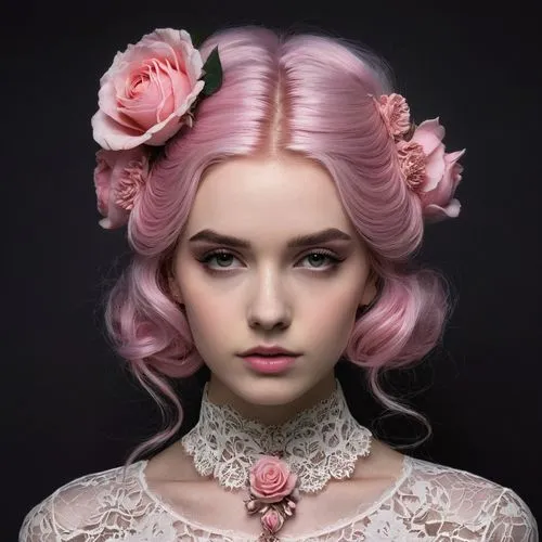 effie,dahlia pink,jingna,pink beauty,peach rose,pink magnolia,Illustration,Paper based,Paper Based 21