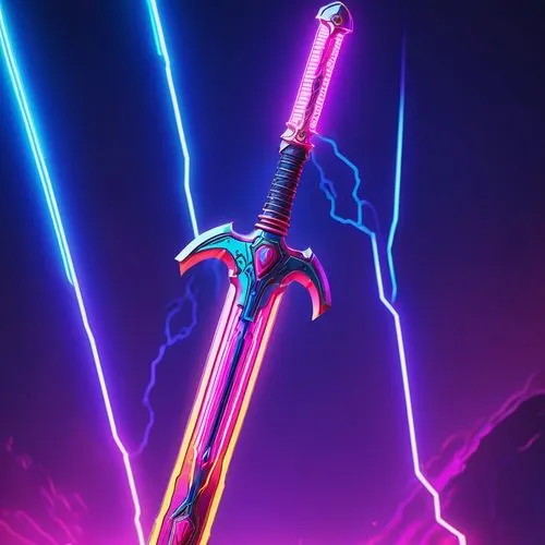 excalibur,king sword,lightsaber,sword,laser sword,neon arrows,4k wallpaper,scepter,pickaxe,scroll wallpaper,swords,80's design,sabre,dagger,katana,monsoon banner,axe,rainbow pencil background,javelin,cg artwork,Conceptual Art,Sci-Fi,Sci-Fi 27