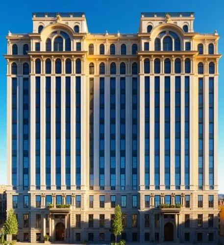 an art deco building designed in the sixties with large round windows,caesars palace,caesar's palace,caesar palace,largest hotel in dubai,borgata,rotana,Photography,General,Realistic