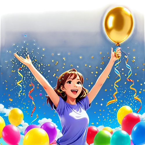 colorful balloons,little girl with balloons,happy birthday balloons,balloons,birthday banner background,rainbow color balloons,jubilant,emoji balloons,bloons,balloons mylar,birthday balloons,jubilation,balloons flying,balloon,star balloons,life stage icon,new year balloons,birthday balloon,balloonist,celebrator,Illustration,Japanese style,Japanese Style 02