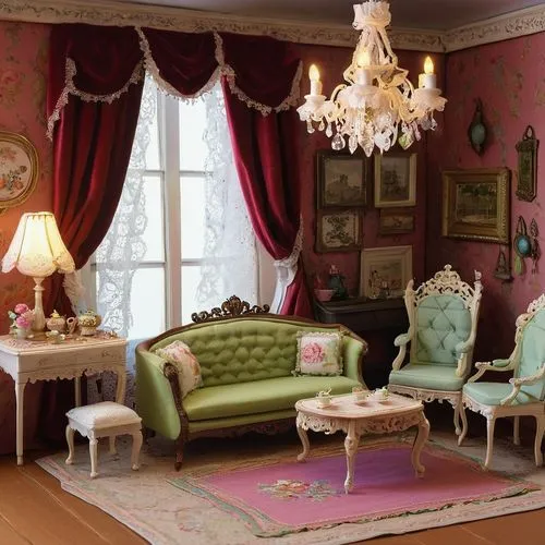 ornate room,victorian room,danish room,doll house,doll's house,the little girl's room,sitting room,dollhouse,dollhouses,playroom,interior decoration,parlor,interior decor,great room,redecorated,royal interior,bedchamber,beauty room,redecorate,doll kitchen,Illustration,Black and White,Black and White 29