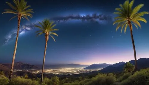 tenerife,the milky way,two palms,reunion island,milky way,astronomy,canary islands,night sky,the night sky,planet alien sky,celestial phenomenon,palms,moonlight cactus,teide national park,milkyway,palm springs,nightsky,nightscape,starry sky,night stars,Photography,General,Realistic