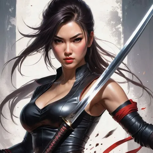 psylocke,swordswoman,katana,female warrior,beautiful girls with katana,elektra,huntress,vayne,sindel,mulan,warrior woman,kunoichi,asami,ashina,ventress,awesome arrow,kenshi,swordsmanship,samarai,sikatana,Conceptual Art,Fantasy,Fantasy 03