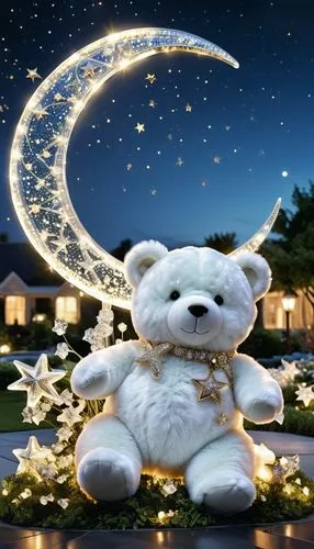 3d teddy,twinkling,twinkly,whitebear,teddybear,christmas background,garland of lights,teddy bear waiting,teddy bear,starlit,christmasbackground,scandia bear,christmas decoration,garland lights,cute bear,fairy lights,the holiday of lights,christmasstars,starbright,children's background,Photography,General,Realistic