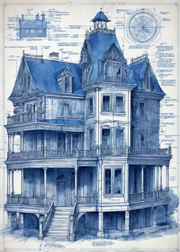 house drawing,victorian,victorian house,blueprint,house of the sea,the haunted house,houses clipart,blueprints,ghost castle,witch's house,haunted house,house painting,winter house,house,two story house,doll's house,old house,tenement,serial houses,hand-drawn illustration,Unique,Design,Blueprint