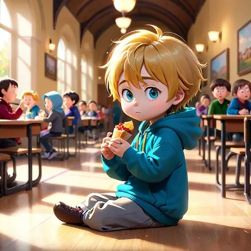 darjeeling,kids' meal,little kid,kids illustration,chibi kids,lonely child,chibi children,kawaii children,cg artwork,little bread,little child,small child,icy snack,little boy,cute cartoon character,dining,cinnamon roll,subway,child boy,child is sitting,Anime,Anime,Cartoon