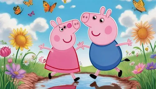 cute cartoon image,peppa,backyardigans,children's background,cartoon flowers,peppas,spring background,little pigs,cartoon pig,heart clipart,piglet barn,piglet,springtime background,valentine clip art,clangers,cbeebies,my clipart,spring greeting,farm animals,flower background,Conceptual Art,Daily,Daily 17