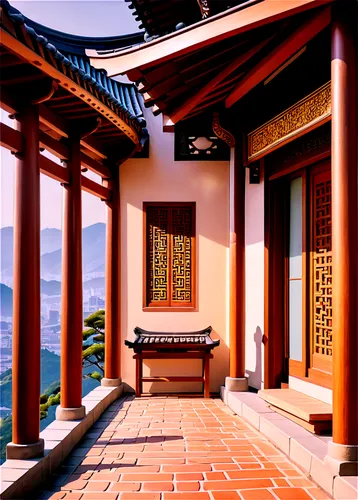 asian architecture,japanese-style room,teahouse,roof landscape,hanok,goryeo,dojo,the golden pavilion,oriental painting,wudang,golden pavilion,oriental,hall of supreme harmony,tea ceremony,dongbuyeo,japanese shrine,hanhwa,jingshan,hengdian,yunnan,Art,Artistic Painting,Artistic Painting 43