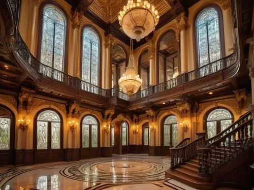 ornate room,entrance hall,driehaus,ballroom,foyer,ornate,grandeur,royal interior,teylers,cochere,hallway,opulently,emporium,rijksmuseum,ballrooms,immenhausen,blavatnik,opulence,palatial,crown palace,Illustration,Realistic Fantasy,Realistic Fantasy 25