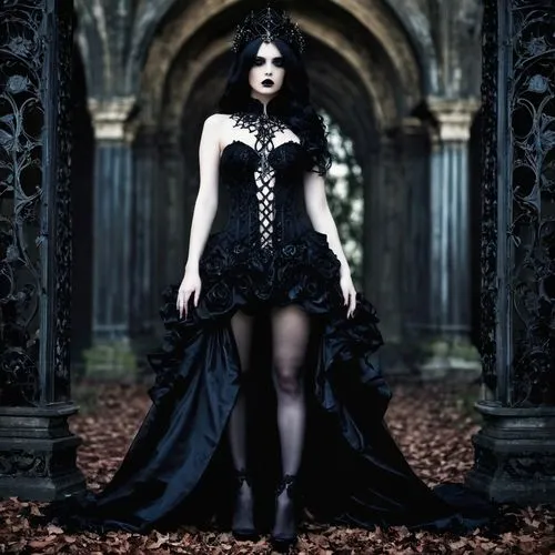 gothic dress,gothic style,gothic woman,gothic portrait,gothic,dark gothic mood,malefic,hecate,gothicus,goth woman,isoline,dark angel,gothika,victoriana,hekate,dhampir,vampire lady,samhain,arachne,grimoire,Illustration,Realistic Fantasy,Realistic Fantasy 46