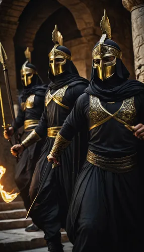 gladiators,pharaohs,knights,biblical narrative characters,puy du fou,three kings,300s,300 s,sparta,rome 2,thracian,knight armor,tutankhamen,romans,cent,imperator,black and gold,crusader,guards of the canyon,constantinople,Conceptual Art,Fantasy,Fantasy 11