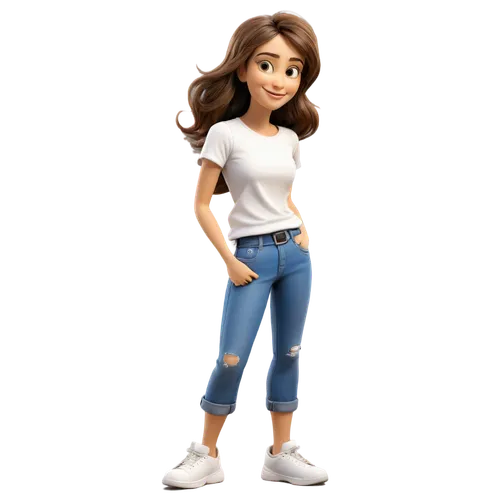 jeans background,milioti,cute cartoon character,girl in t-shirt,cute cartoon image,dressup,3d figure,allyson,jeanjean,fashion vector,3d rendered,3d model,sherine,digital painting,allyne,cheryl,totah,high jeans,kids illustration,cartoon character,Art,Artistic Painting,Artistic Painting 02