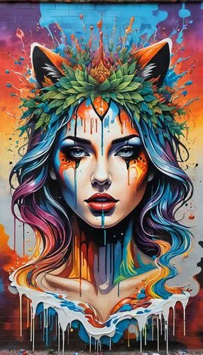 graffiti art,streetart,psytrance,women,paint,beautiful,Conceptual Art,Graffiti Art,Graffiti Art 08