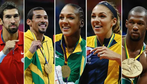 These are file photos showing Olympic hopfuls, top row from left; Michael Phelps, Hiroshi Hoketsu, Usain Bolt, Steven Lopez and Kevin Durant. Botton row from left are Neymar, Kerri Walsh, Misty May-Tr