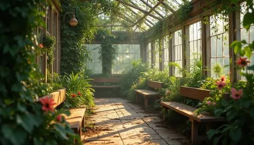 greenhouse,conservatory,sunroom,greenhouses,dandelion hall,conservatories,glasshouse,winter garden,nursery,greenhouse cover,nurseries,greenhouse effect,kitchen garden,cottage garden,leek greenhouse,tunnel of plants,orangery,plant tunnel,herbology,green garden,Photography,General,Realistic