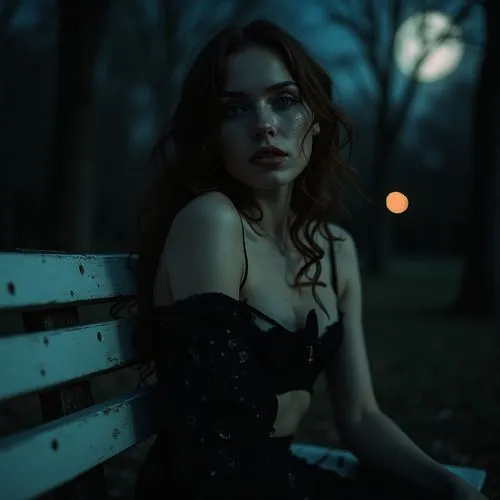 photo session at night,dark park,vampire woman,dark portrait,orona,vampire,Photography,Documentary Photography,Documentary Photography 06