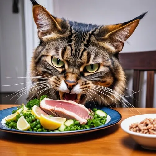 tuna salad,tuna steak,cat food,pet vitamins & supplements,omnivore,tuna,raw food,ham salad,eat,pet food,carnivore,albacore fish,carnivorous,small animal food,delicious meal,remoulade,cat image,tartare steak,eat away,food spoilage,Photography,General,Realistic