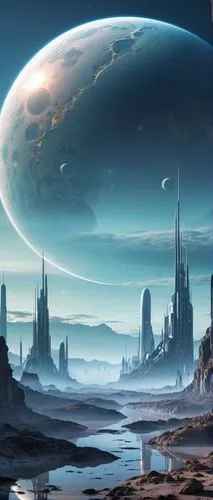 futuristic landscape,homeworlds,homeworld,barsoom,delamar,ice planet,extrasolar,ringworld,cosmodrome,alien planet,farpoint,alien world,coruscant,fantasy landscape,gliese,vallis,skyterra,stellaris,primordia,deltha,Photography,Artistic Photography,Artistic Photography 03