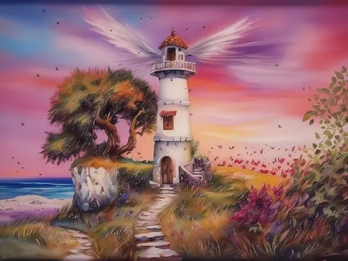 lighthouse,light house,petit minou lighthouse,fairy chimney,crisp point lighthouse,light station,battery point lighthouse,point lighthouse torch,electric lighthouse,art painting,windmill,red lighthouse,church painting,oil painting on canvas,old point loma lighthouse,murano lighthouse,the windmills,historic windmill,oil painting,painting technique,Illustration,Paper based,Paper Based 04