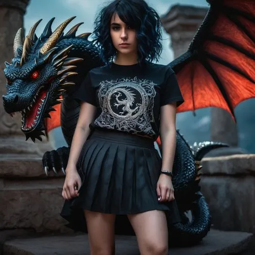 black dragon,dragon li,gothic fashion,wyrm,dragon,black angel,draconic,gothic style,gothic portrait,charizard,girl in t-shirt,gothic,cosplay image,dragon design,goth woman,gothic woman,daemon,gothic dress,fantasy picture,fantasy art,Photography,General,Fantasy