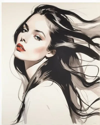 fashion illustration,girl drawing,vintage drawing,red lips,photo painting,illustrator,white lady,girl on a white background,charcoal pencil,pencil drawings,drawing,red lipstick,pencil color,drawing mannequin,young woman,charcoal,adobe illustrator,digital painting,painting,drawing course,Art,Artistic Painting,Artistic Painting 24