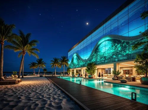 oceanfront,jumeirah beach hotel,the hotel beach,south beach,paradisus,iberostar,hotel riviera,beachfront,punta cana,diamond lagoon,night view,pool bar,baladiyat,las olas suites,cancun,luxury hotel,sofitel,beach resort,infinity swimming pool,maldives mvr