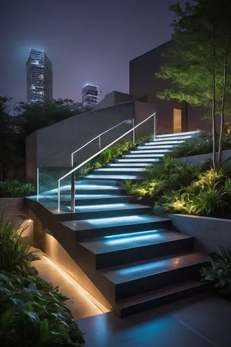 landscape design sydney,walkway,water stairs,landscape designers sydney,stairs,ambient lights,stairways,winding steps,light trails,landscaped,light trail,icon steps,garden design sydney,biopolis,stone stairs,night lights,stairs to heaven,nightscape,long exposure light,escaleras,Conceptual Art,Daily,Daily 25