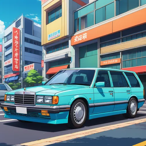 mercedes-benz w201,mercedes-benz 500e,honda concerto,e31,volvo 9300,tokyo city,toyota bb,ford orion,honda legend,retro vehicle,02-series,mercedes-benz w126,toyota ae85,mercury grand marquis,isuzu,toyota crown comfort,retro car,station wagon-station wagon,toyota avalon,tokyo,Illustration,Japanese style,Japanese Style 03