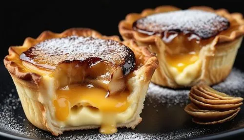 natas,cream cheese tarts,cheesecakes,creme caramel,cream puffs,muffin tin,Photography,General,Realistic