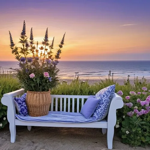 海边日落,bench by the sea,beach furniture,outdoor bench,outdoor furniture,garden bench,cape cod,patio furniture,garden furniture,deckchair,beach chair,deck chair,wooden bench,beach chairs,beach moonflower