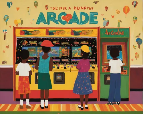 arcade,arcade games,arcade game,arcades,soda fountain,cd cover,smart album machine,aridae,aguas frescas,aruba,video game arcade cabinet,yolanda's-magnolia,afro american girls,ancient parade,colada morada,album cover,advent market,aptitude,soda shop,record store,Art,Artistic Painting,Artistic Painting 25